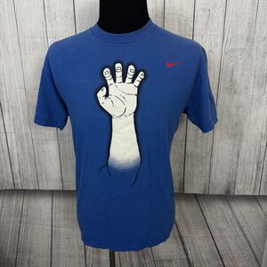VTG Nike 2010 Texas Rangers Men's Large Blue Short Sleeve Crewneck T-Shirt